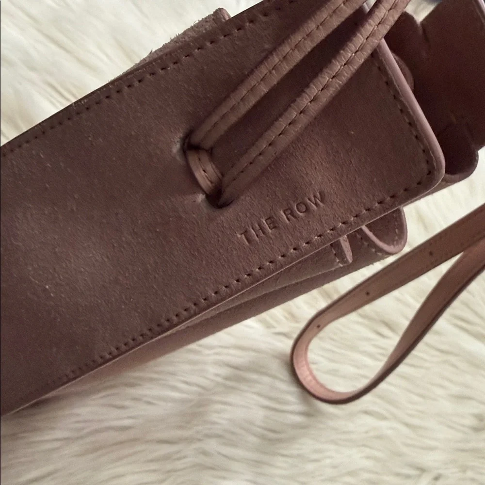 THE ROW Suede Bucket Bag